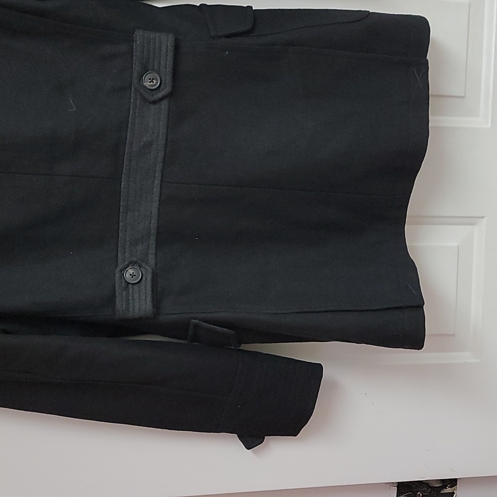 Jack and Jones Wool TIm Coat Dbl Breastd Dbl Collar peacoat Mens - Picture 11 of 14